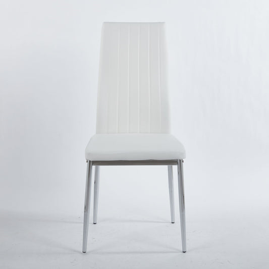 Chrome Leg Dining Chair (Set of 4)