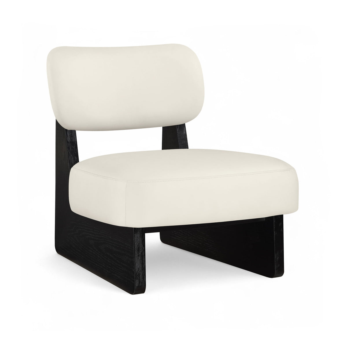 Vetra - Vegan Leather Upholstered Accent Chair With Black Base