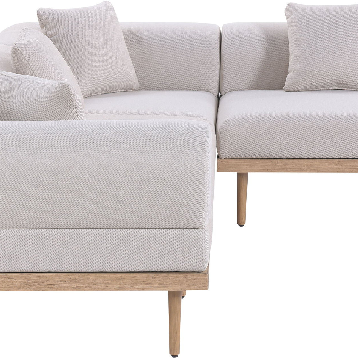 Laguna - 4 Piece 106.5" Upholstered Outdoor Patio Modular Sectional
