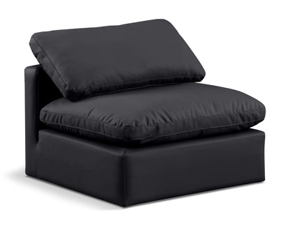 Indulge - Faux Leather Armless Chair