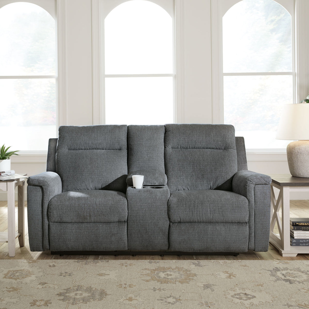 Barnsana - Dbl Power Reclining Loveseat With Console