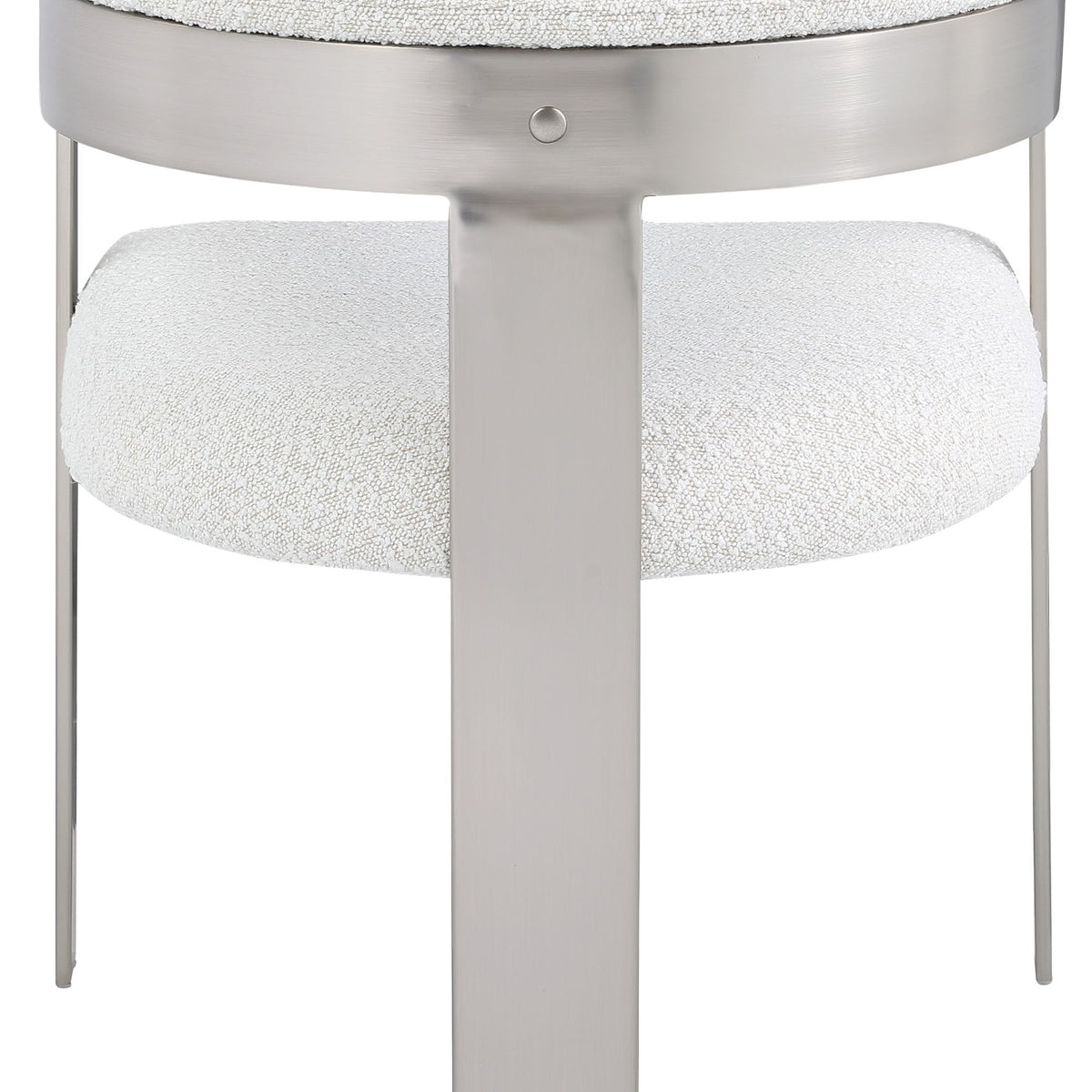 Romeo - Boucle Dining Chair With Silver Base (Set of 2)