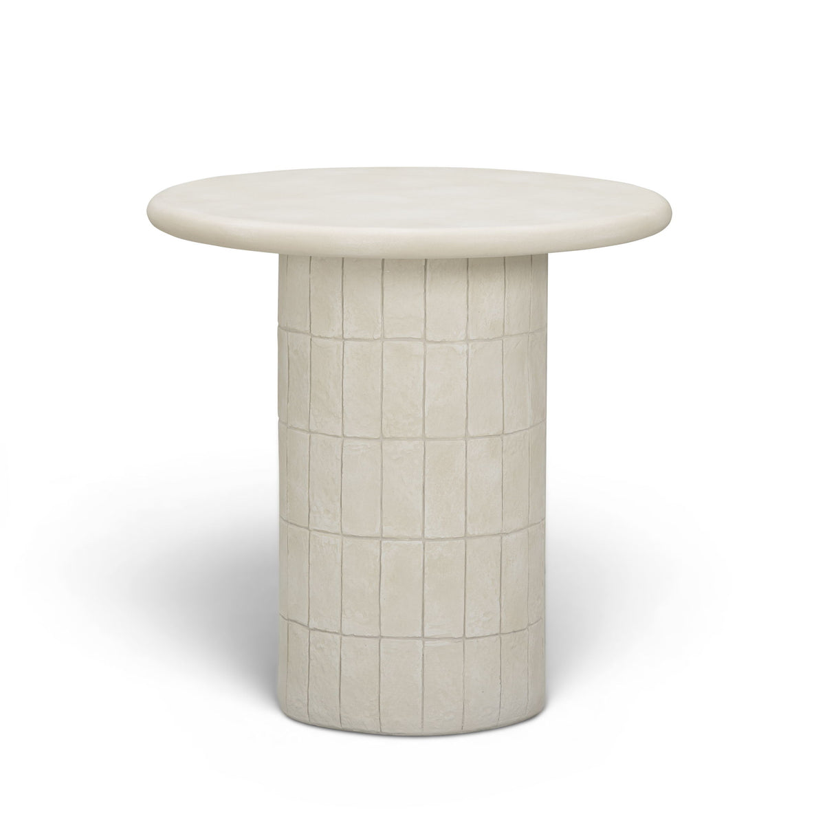Fafo - Indoor/Outdoor Concrete Side Table - Beige