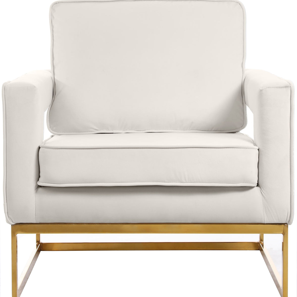 Noah - Accent Chair with Gold Legs