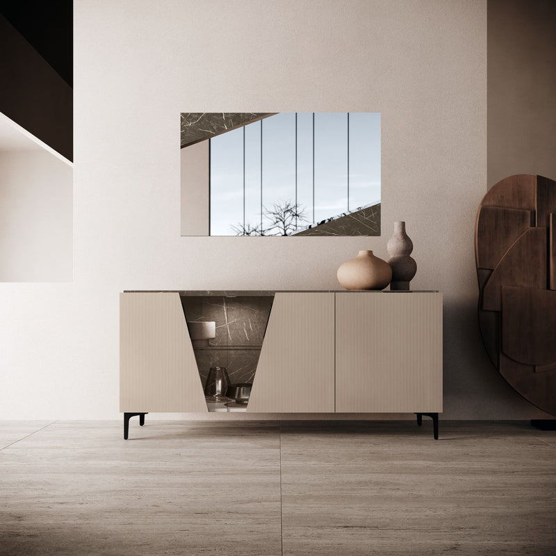 Fidia - Mirror For Buffet - Dark Brown