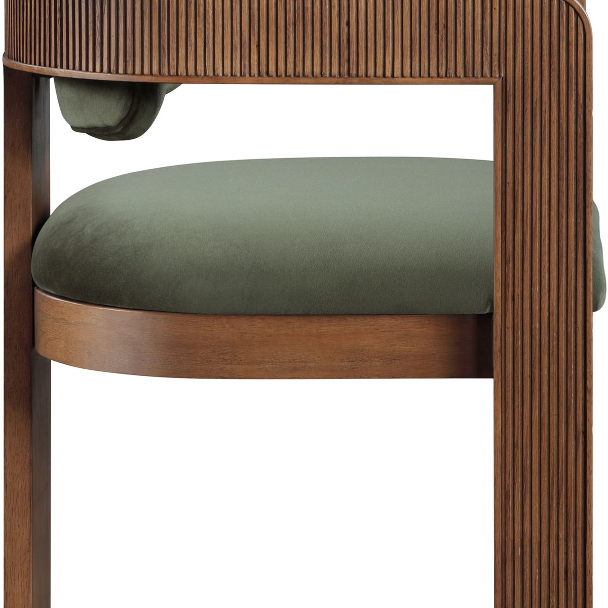 Sacha - Velvet Dining Chair With Brown Base (Set of 2)