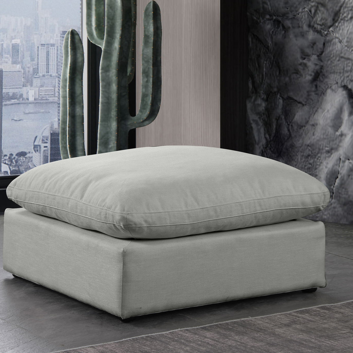 Comfy - Linen Ottoman