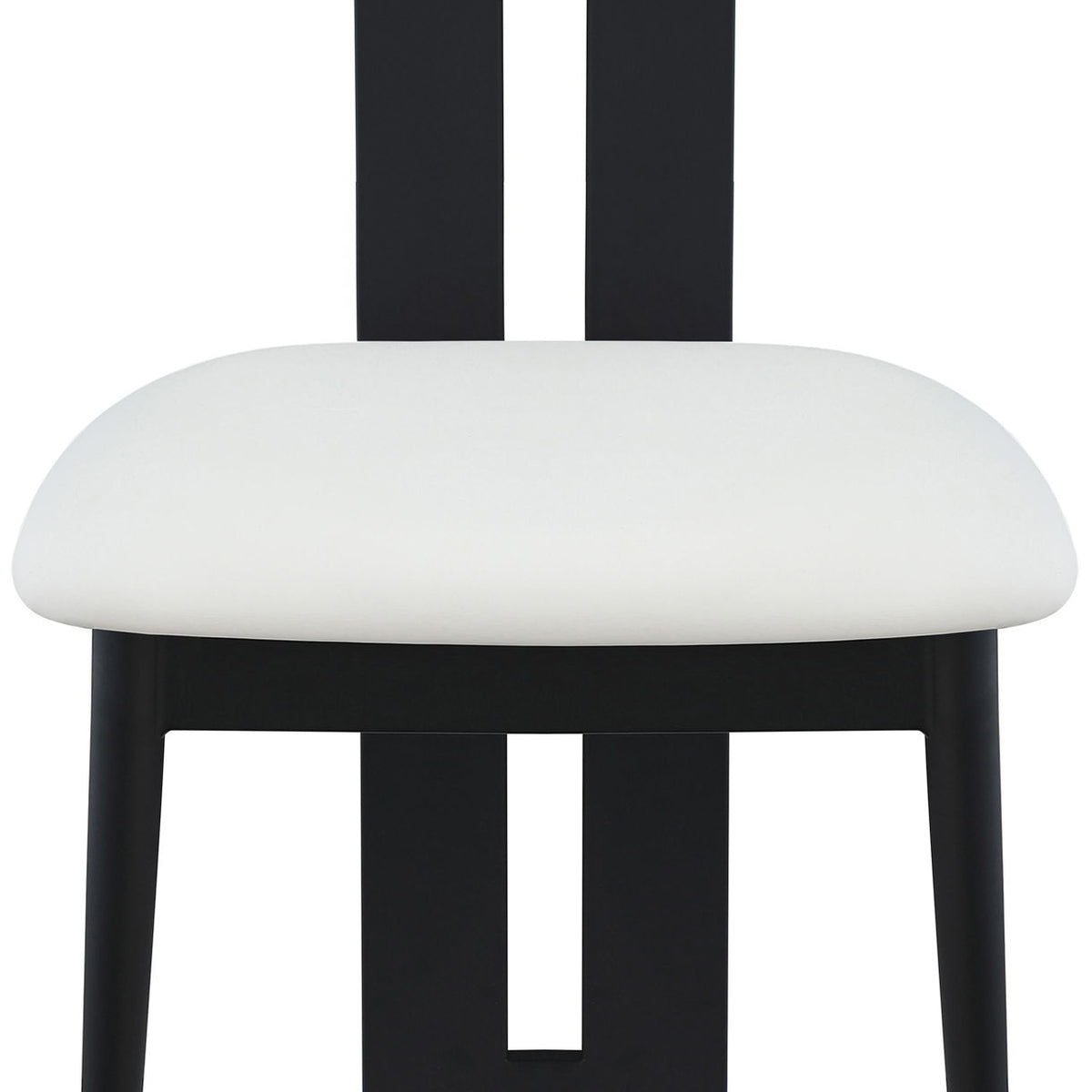 Dario - Faux Leather Dining Chair With Black Frame (Set of 2)