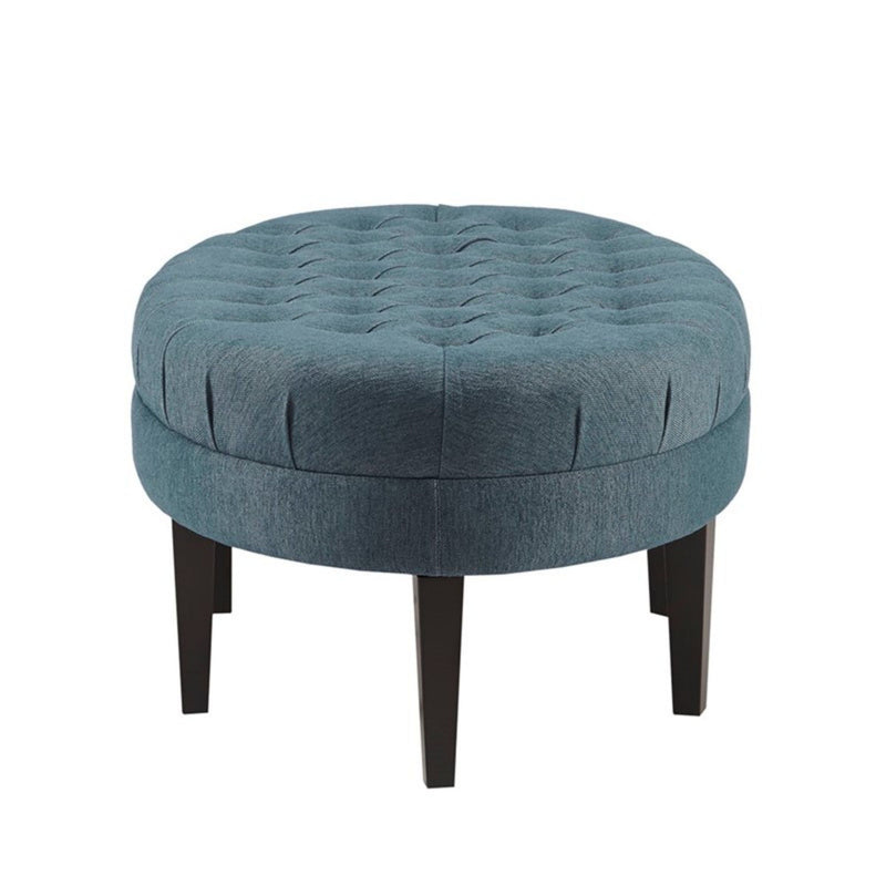 Martin - Surfboard Tufted Ottoman With Button Tufting - Blue