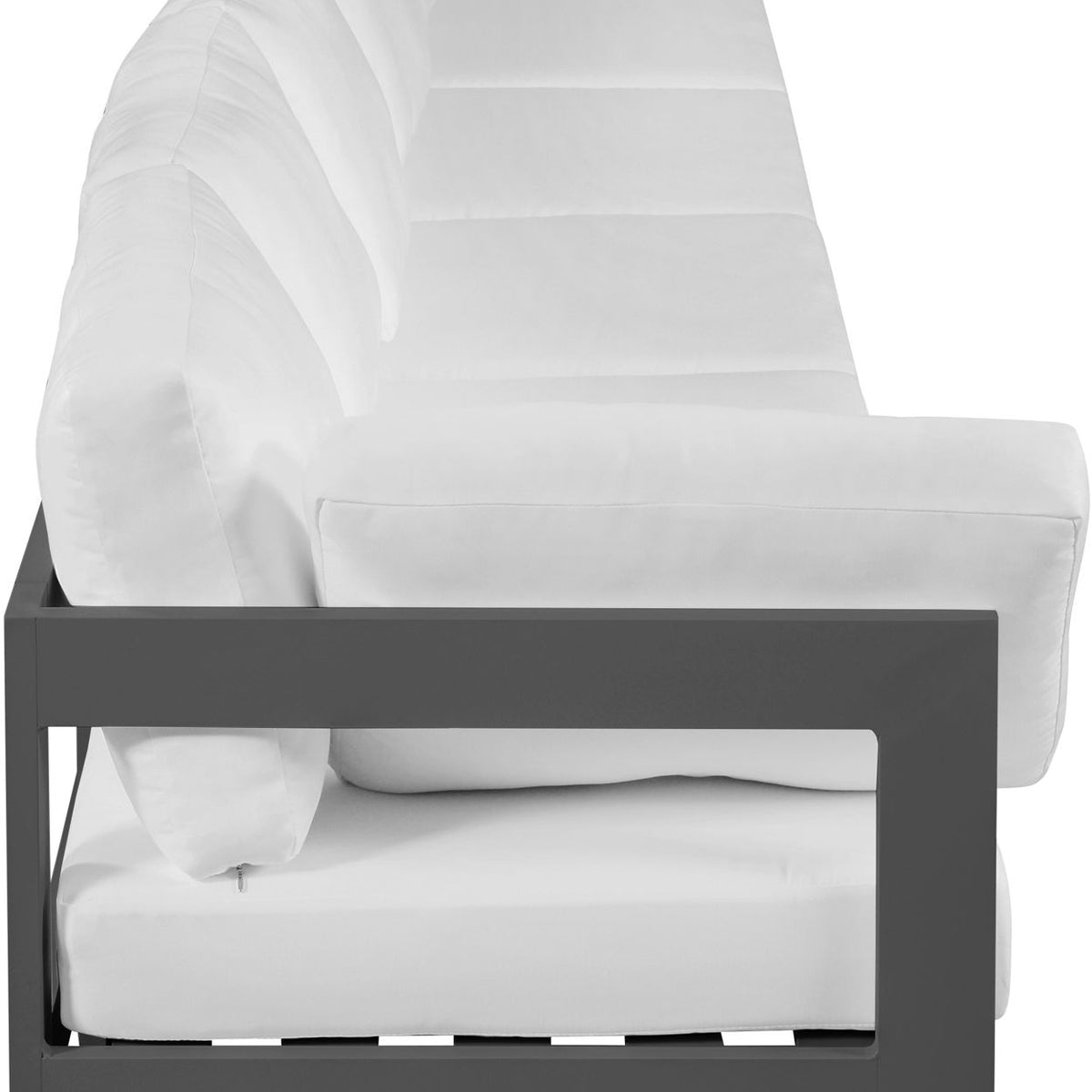 Nizuc - Outdoor Patio 6 Seat Modular Sofa With Gray Frame