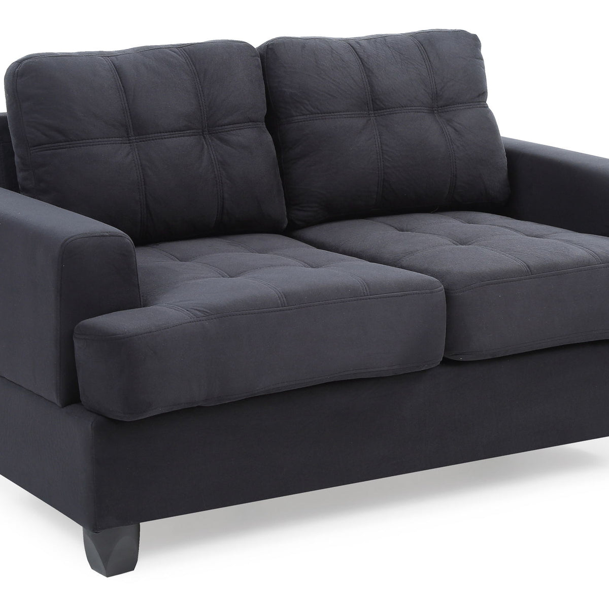 Stylish Transitional Loveseat For Two