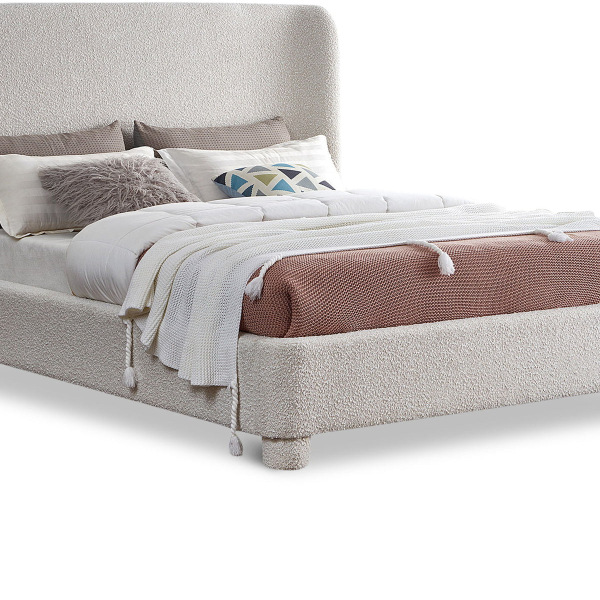 Penny - Boucle Fabric Bed