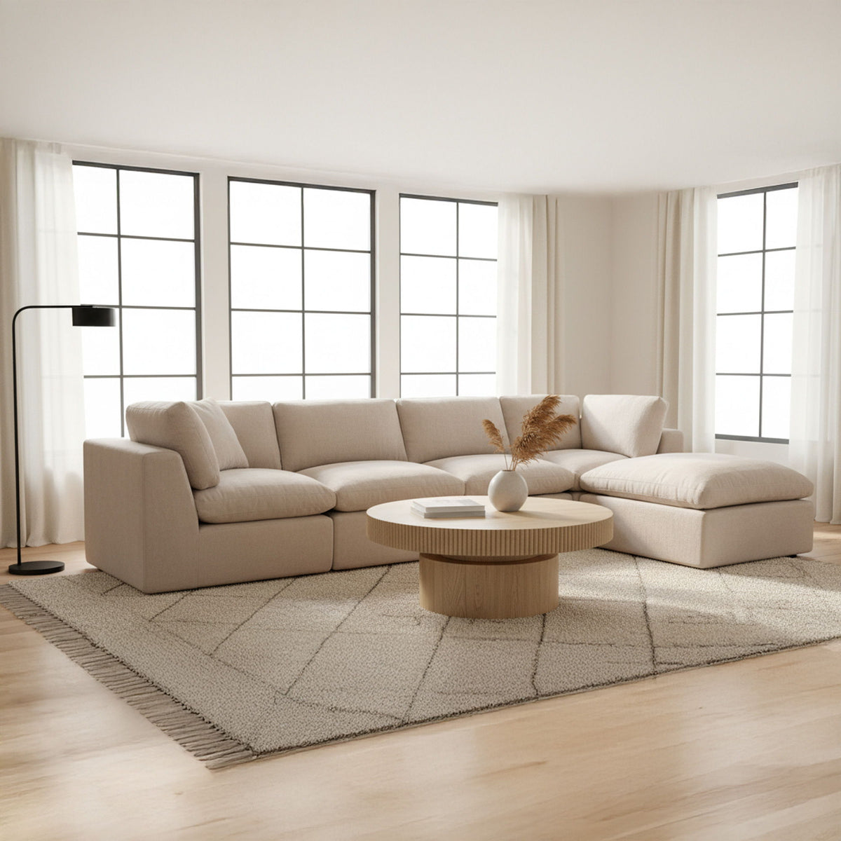Cates - Slipper Chair - Pebble