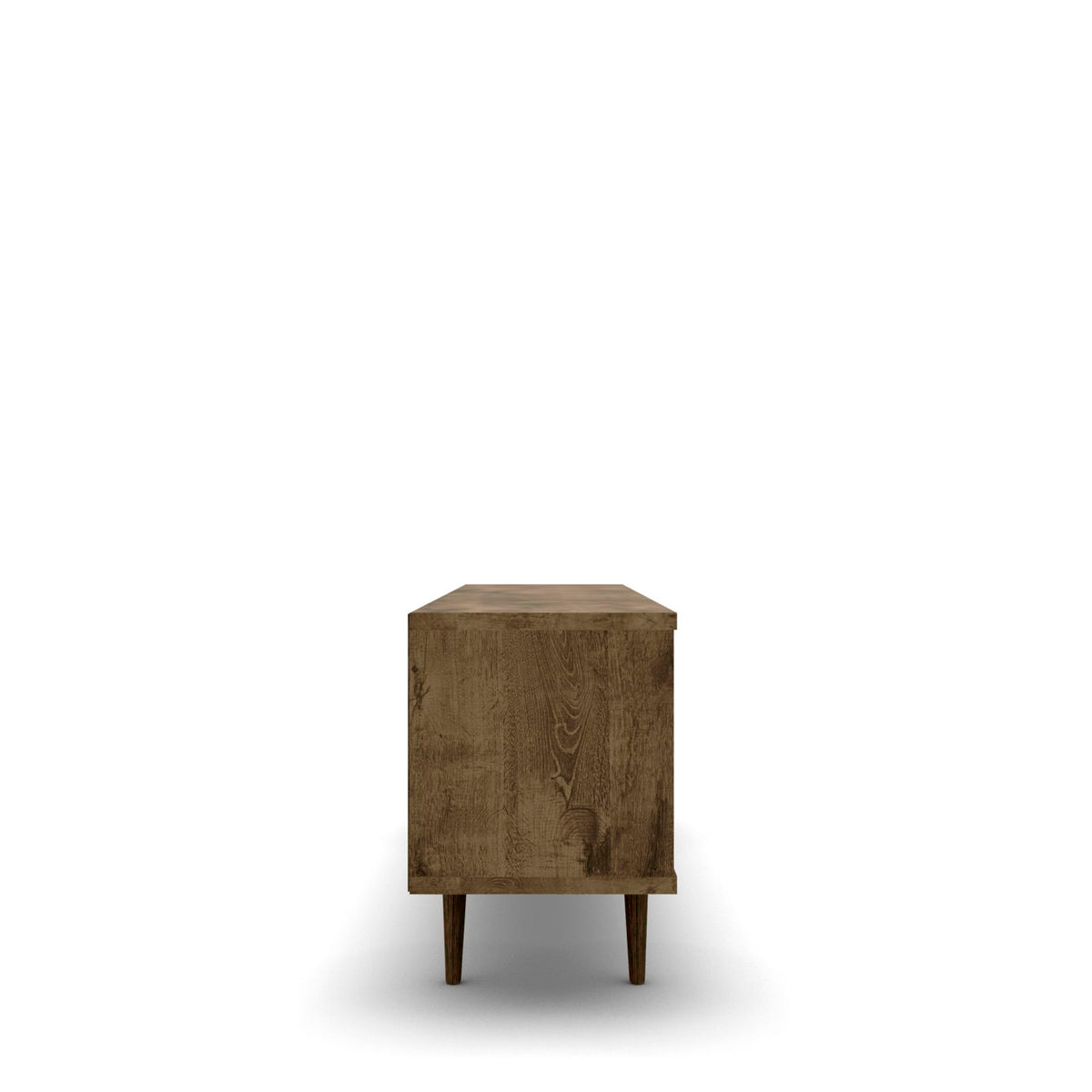 Manhattan Liberty - 63" TV Stand With Rustic Brown Frame