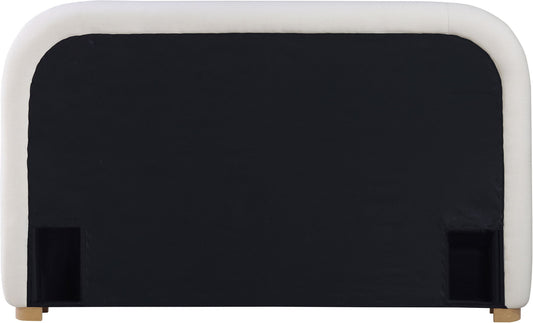 Vaughn - Linen Bed With Natural Base