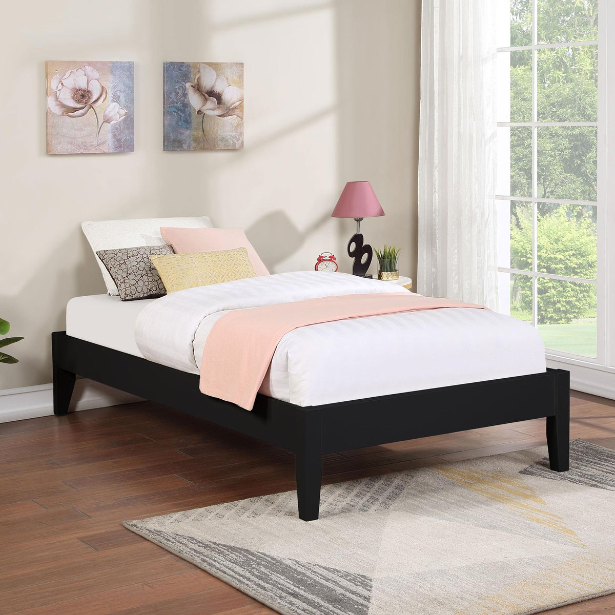 Hounslow Twin Universal Platform Bed Black