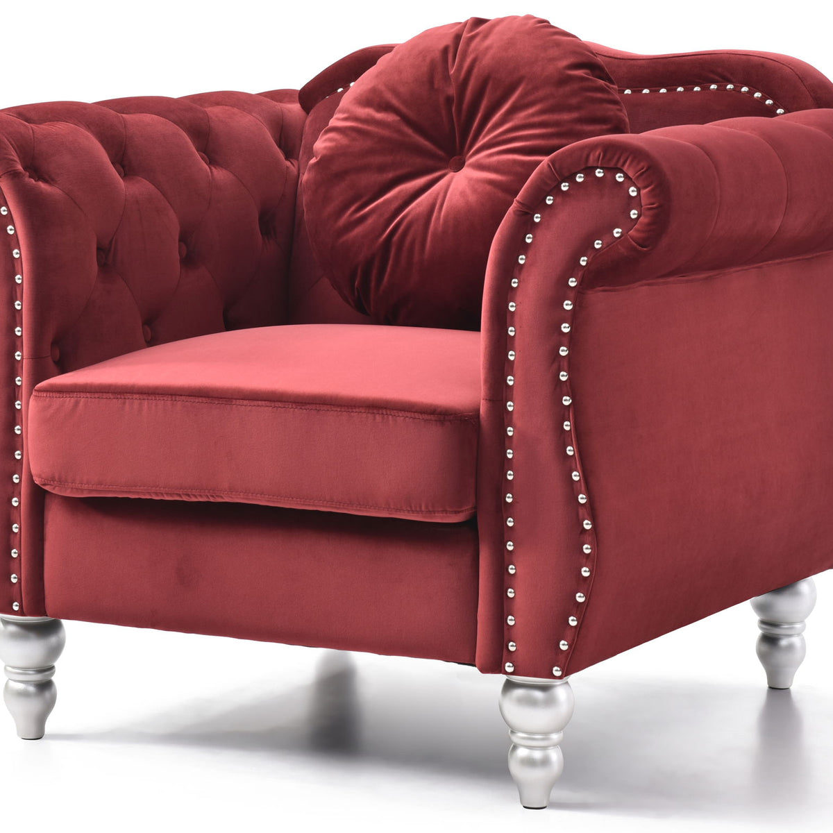 Chic Transitional Flared Arm Chair