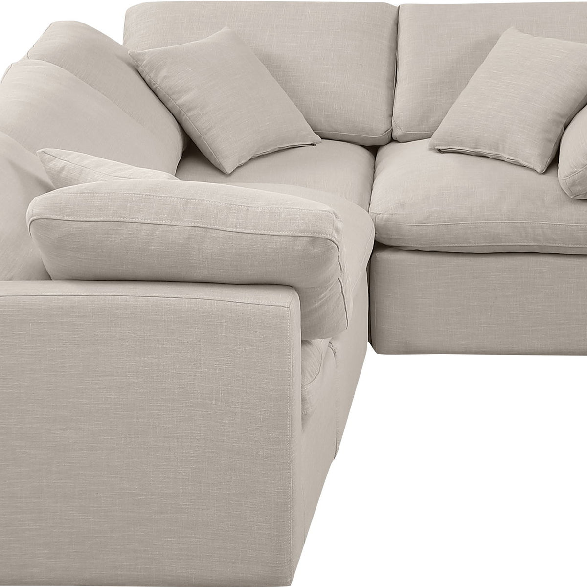 Indulge - Linen 4 Piece Modular Corner Sectional