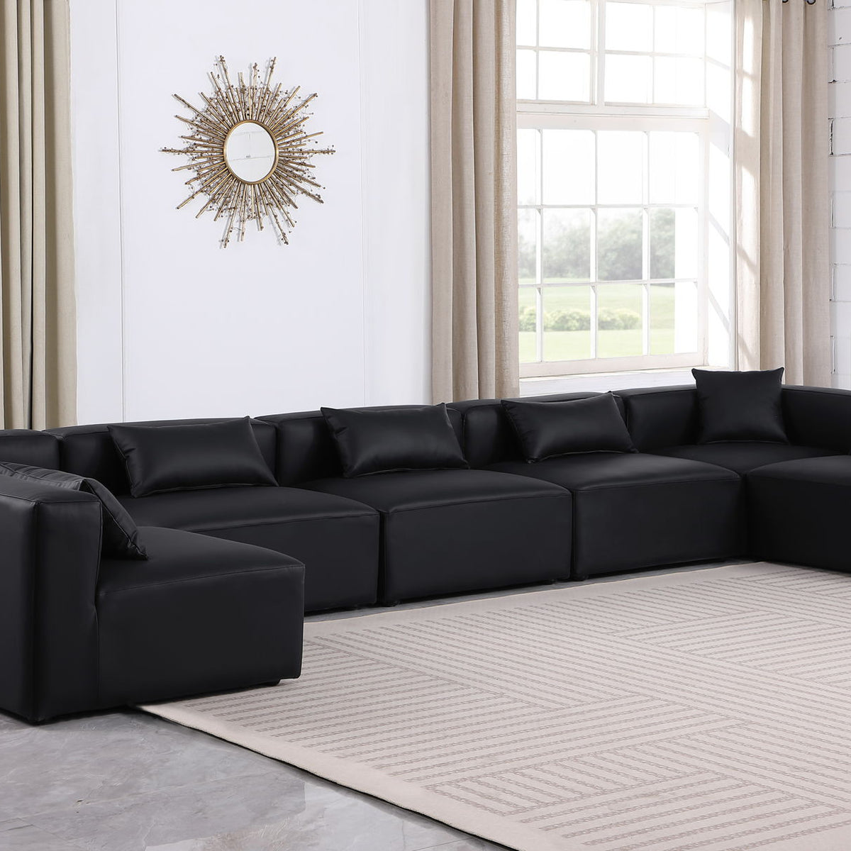 Cube - 7 Piece Modular U-Shaped Sectional