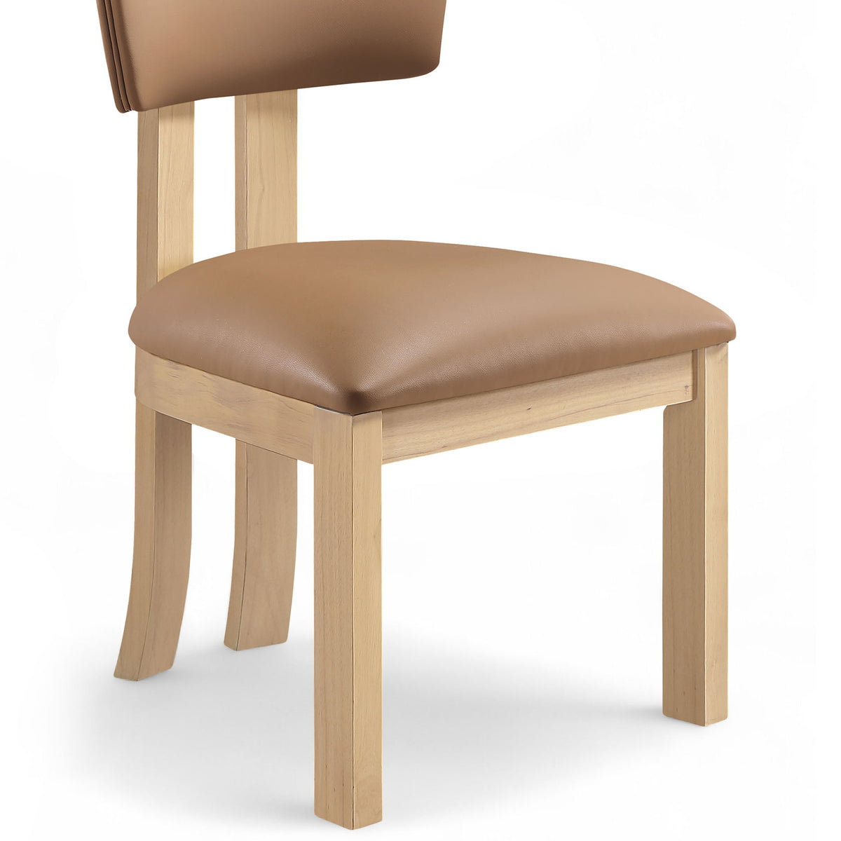 Lavrin - Vegan Leather Dining Side Chair (Set of 2) - Natural Base