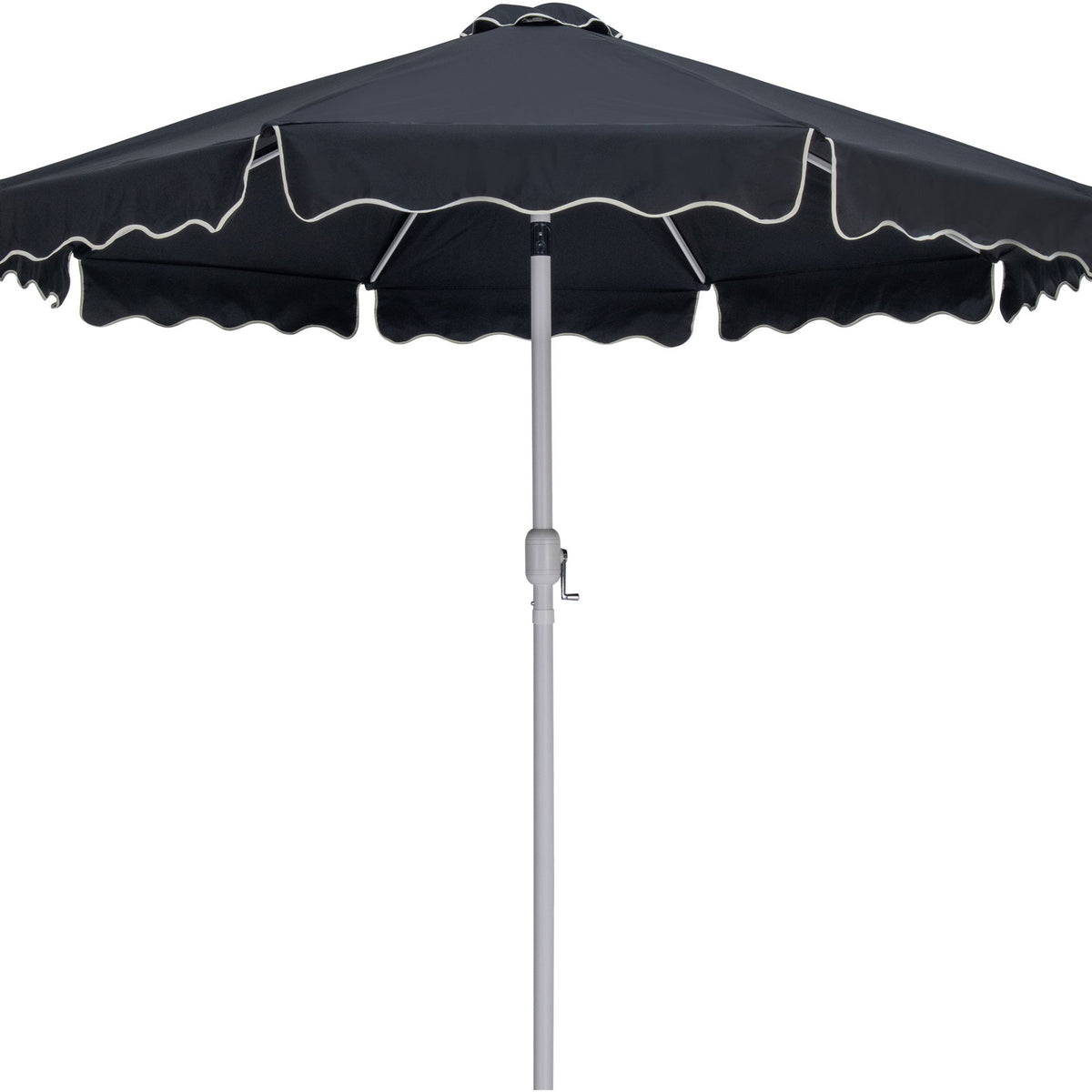Amalfi - Patio Umbrella - Black Base / White Pole
