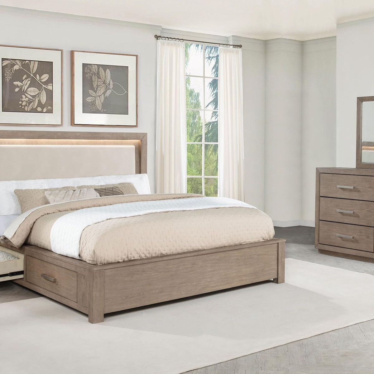 Kenora 4-piece California King Bedroom Set Barley Brown