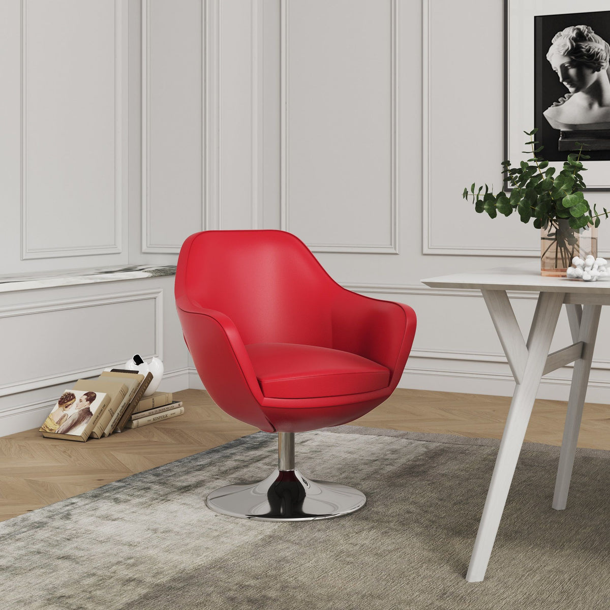 Manhattan Caisson - Swivel Lounge Chair