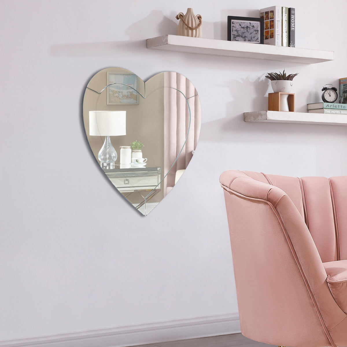 Heart - Mirror - Pearl Silver