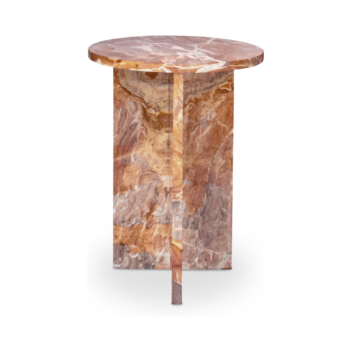 Grace - Accent Table Levante Marble - Orange