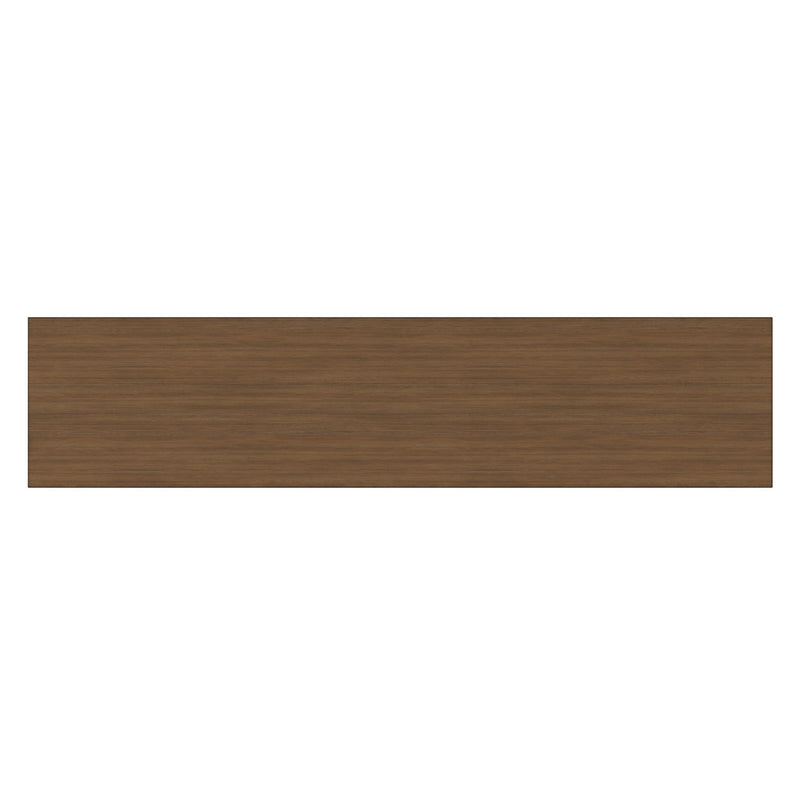 Rustic TV media stand side panel board with wood grain in aged brown