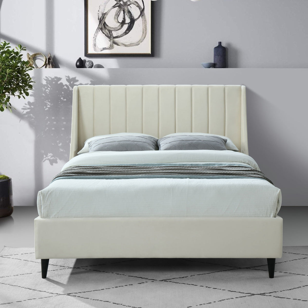 Eva - Velvet Bed