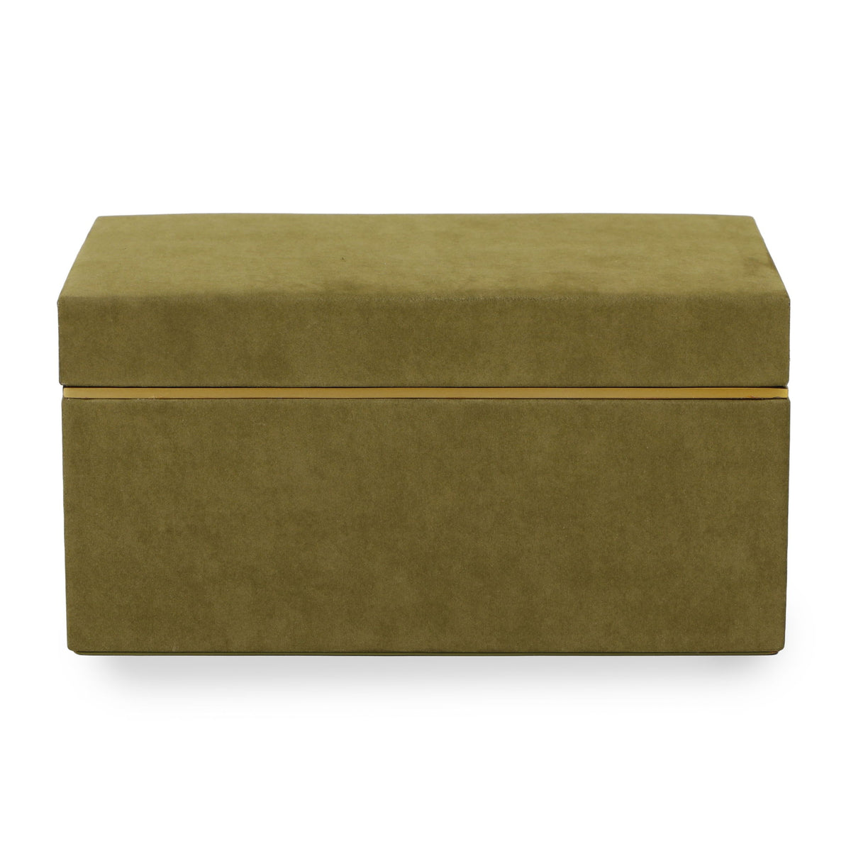 Pisa - Vegan Suede Contract-Grade Storage Box - Green