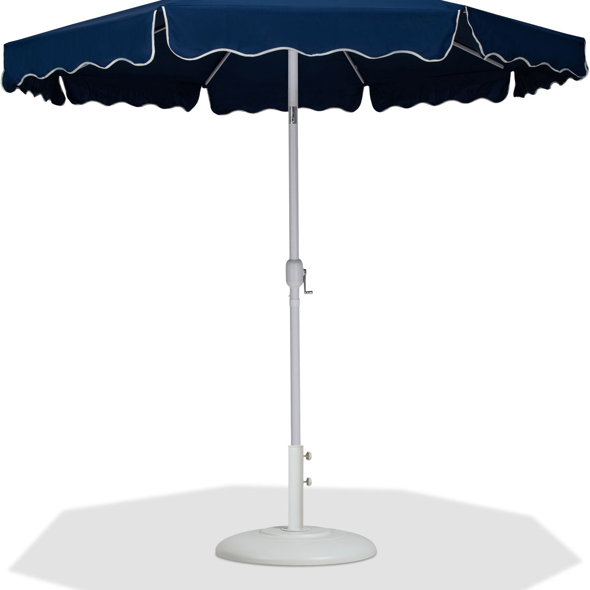 Amalfi - Patio Umbrella - White Base / White Pole