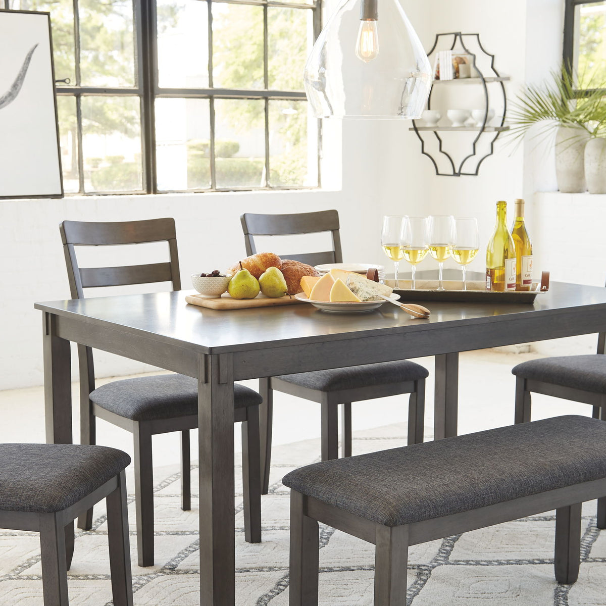 Bridson - RECT DRM Table Set (Set of 6) - Gray