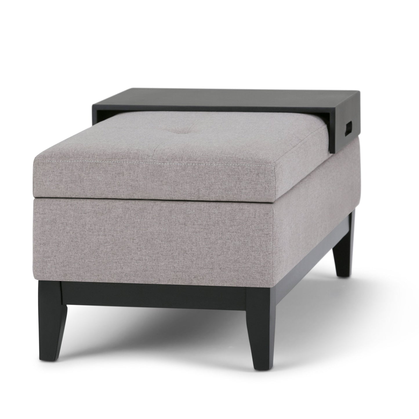 Oregon - Contemporary Storage Ottoman Bench With Tray