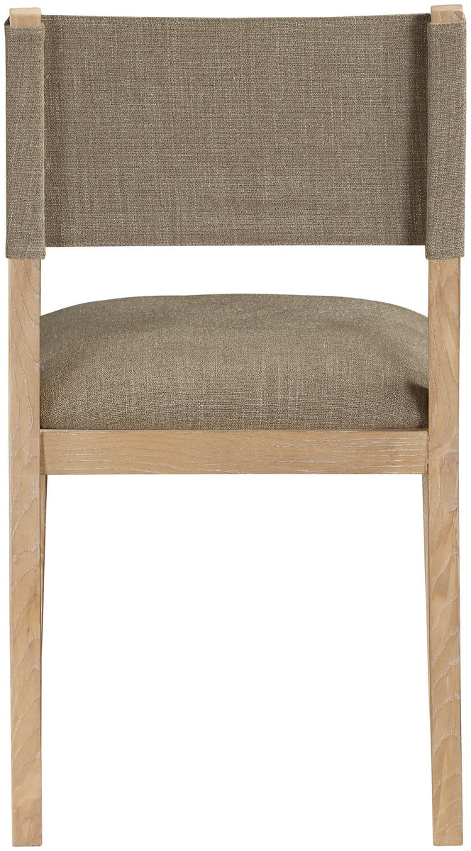 Avon - Linen Textured Performance Fabric Upholstered Dining Side Chair (Set of 2)