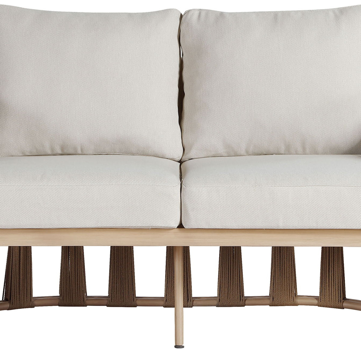 San Pietro - Resilient Waterproof Fabric 60.5" Upholstered Outdoor Patio Loveseat