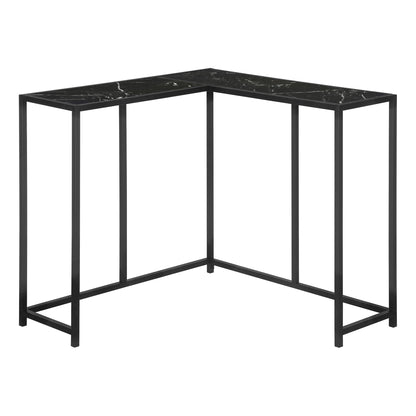 Corner Accent Console Table For Entryway, Unique L-Shaped Design