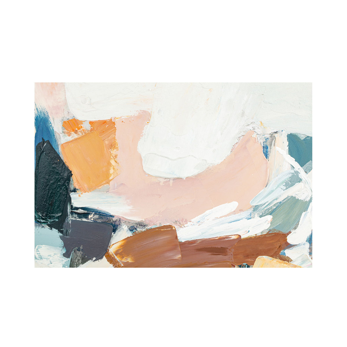 Cherish - Framed Painting - Beige