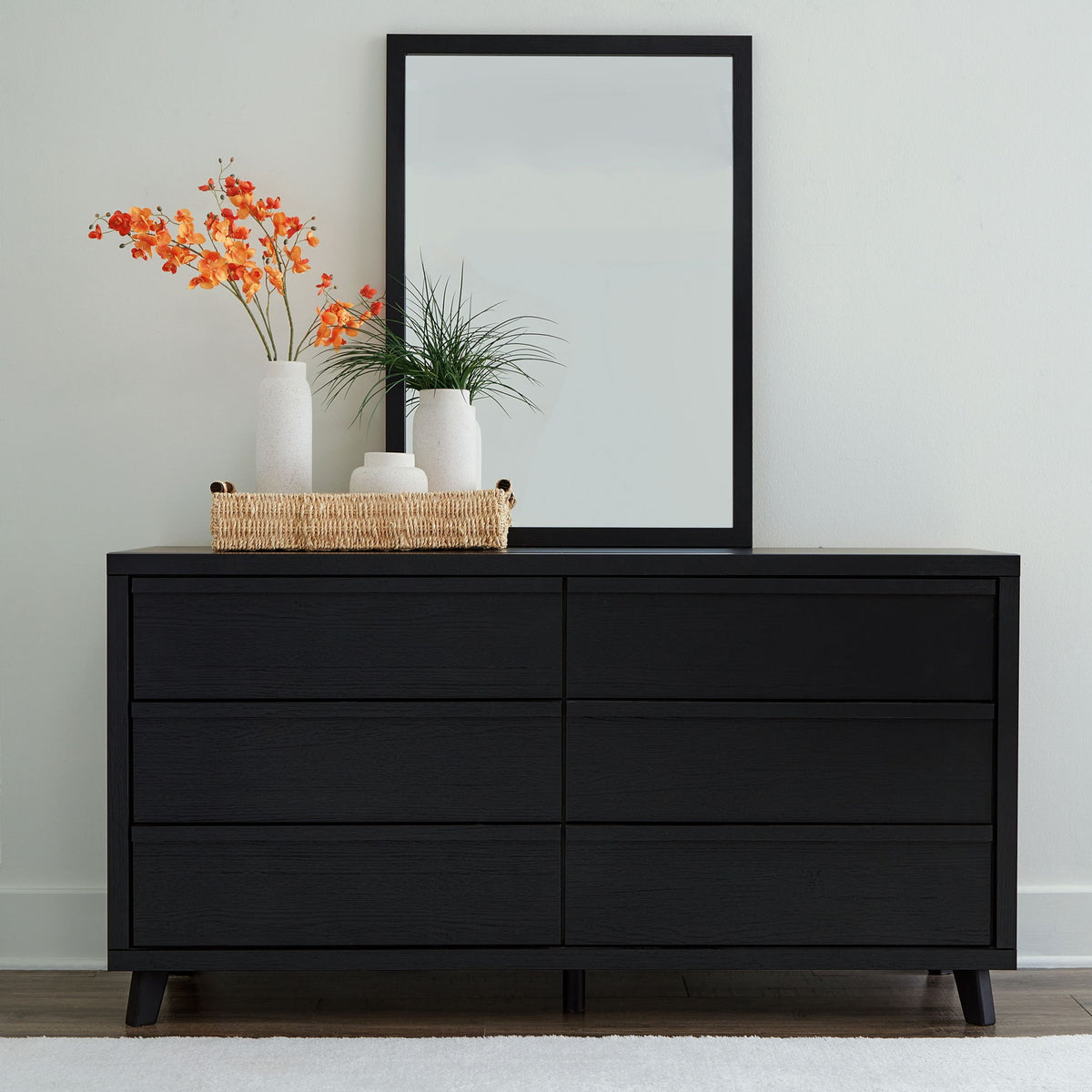 Danziar - Dresser And Mirror - Black