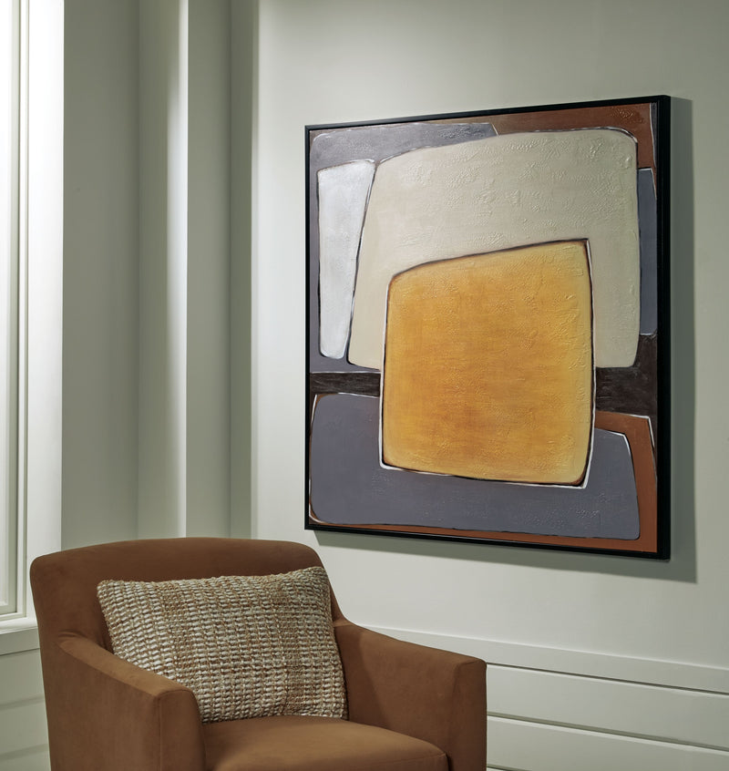 Actman - Wall Art - Cream / Brown / Gray