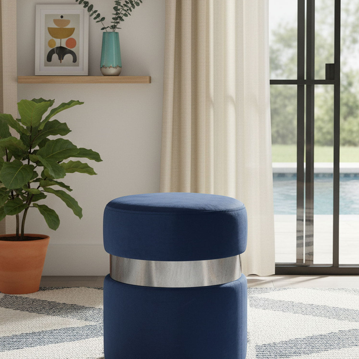Hailey - Round Ottoman