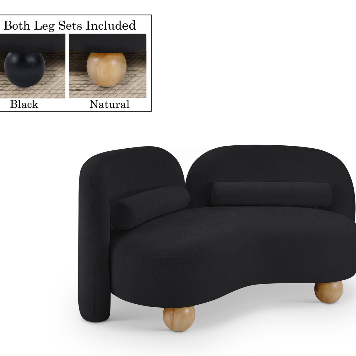 Daphne - Chenille Loveseat