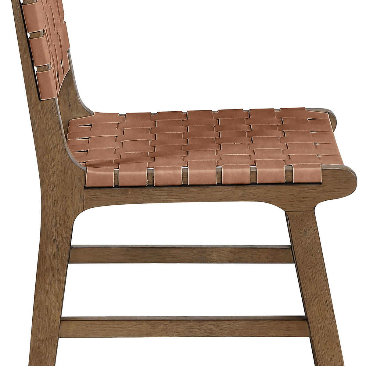 Entwine - Vegan Leather Upholstered Dining Chair - Painted Brown