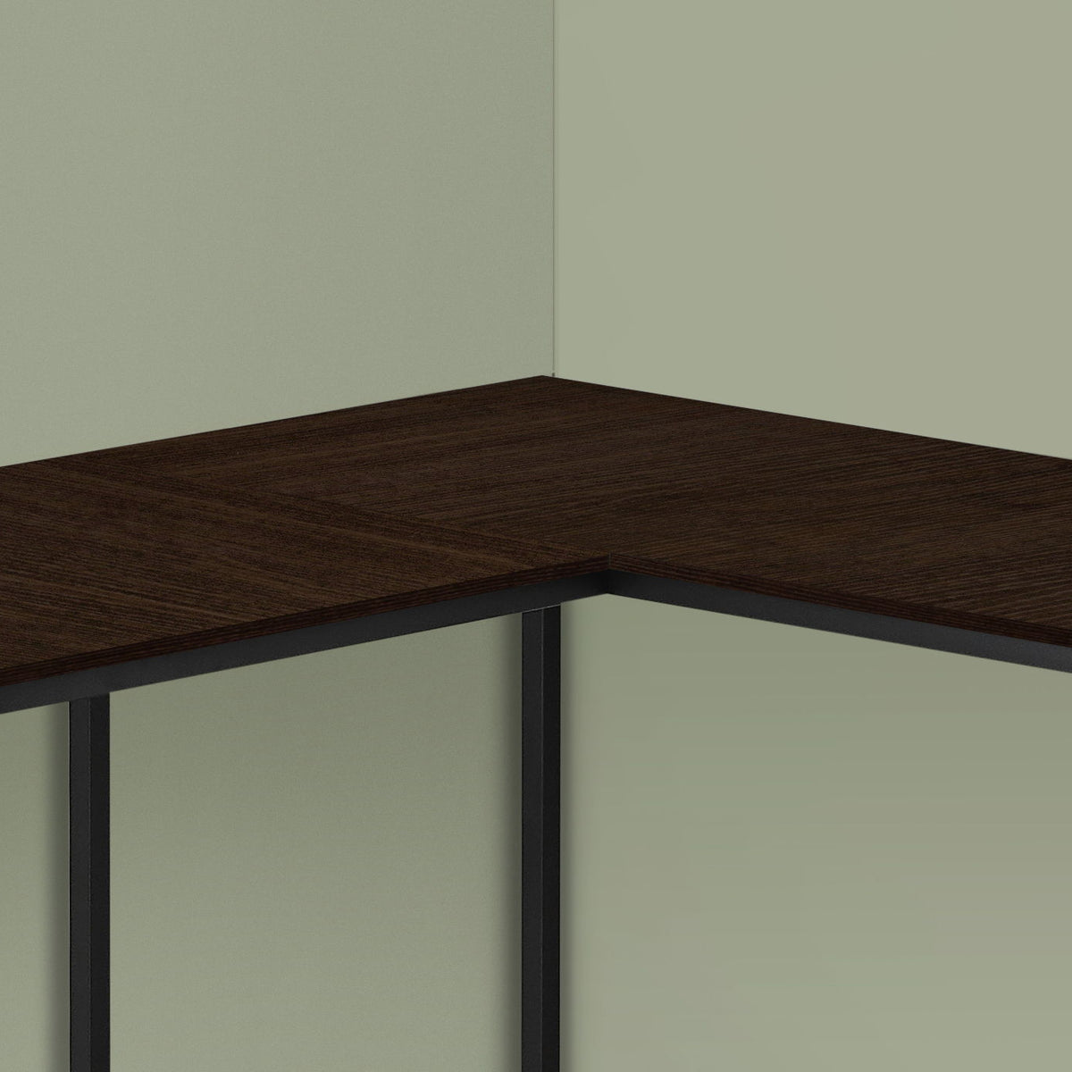 Computer Desk, Home Office, Corner, L Shape, Laptop, Marble Look Contemporary & Modern