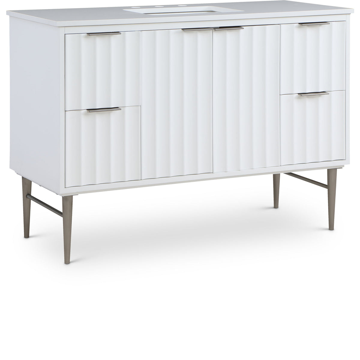Modernist - Bathroom Vanity With Chrome Legs