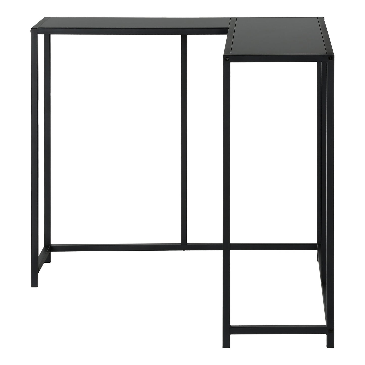 Corner Accent Console Table For Entryway, Contemporary & Modern - Black