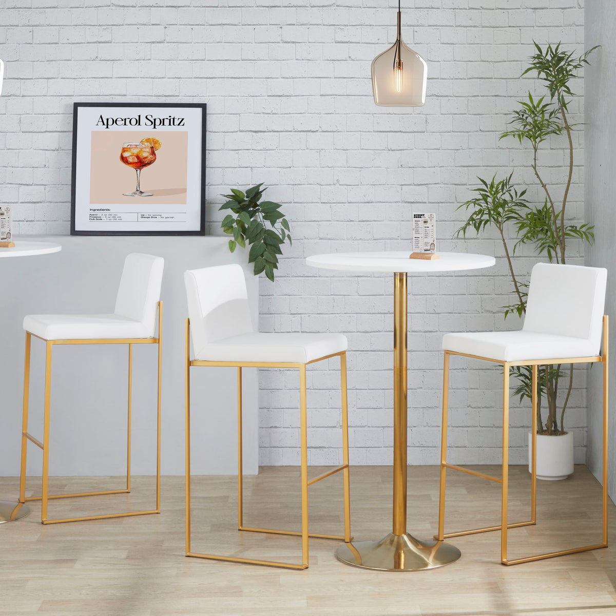 Fuji - Contemporary Design High Back Barstool