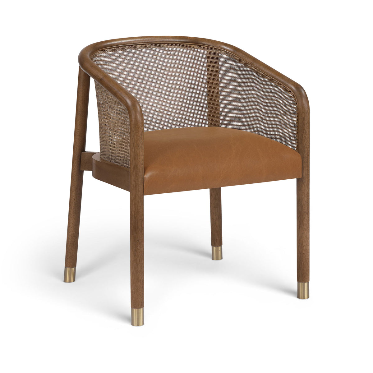 Sylvan - Vegan Leather Dining Chair (Set of 2) - Brown Frame