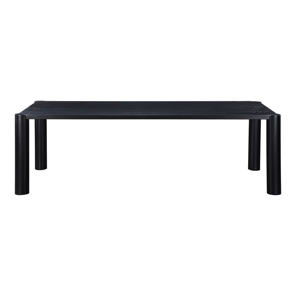 Post - Large Dining Table - Black Oak